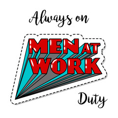 Fashion patch element with quote