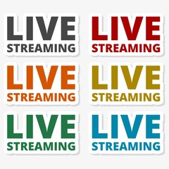 Fototapeta premium Video play live streaming graphic vector