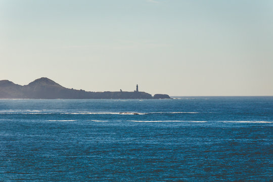 Distant Lighthouse on Oregon Coast