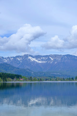 Fototapeta na wymiar The mountain and lake.