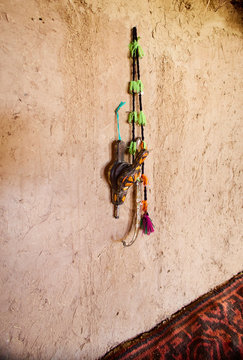 Traditional Bellows for inflating the fire in the fireplace, Morocco