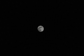 Mond mit Sternen