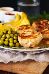 Chicken cutlets - close-up shot