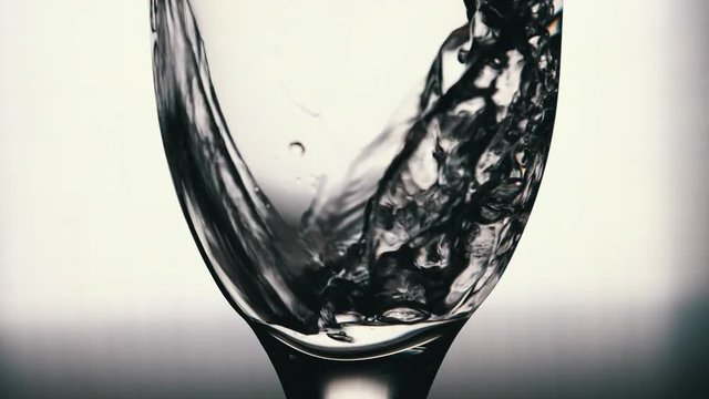 Water Pouring In Wineglass 2