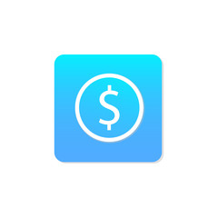 Flat money icon vector
