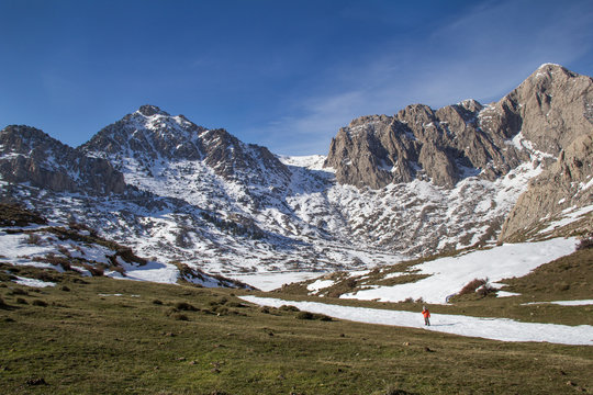 Snowy Mountain of Tikjda in Bouira -Algeria