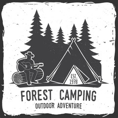 Fototapeta premium Camping extreme adventure . Vector illustration.