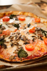 Friendly family dinner party preparation