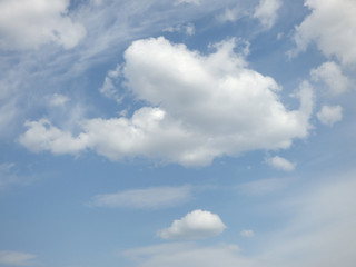 Naklejka na ściany i meble The cloud floating in the blue sky in Sunny weather.