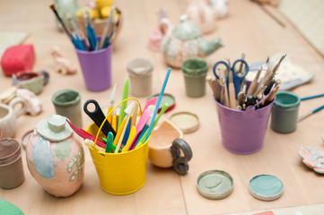 Tool for decoration of clay products