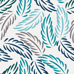 Doodle leaf pattern