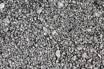 Texture of gray gravel
