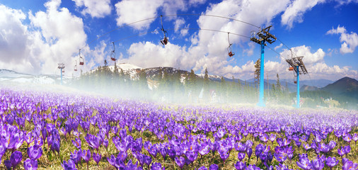 ski-lift spring Chornogory