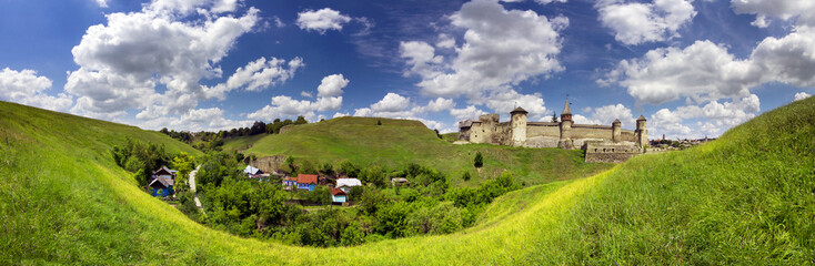 Fototapeta na wymiar stone fortress Kamyanets-Podilsky