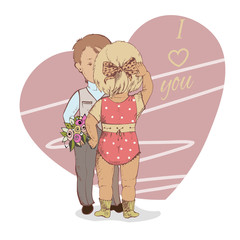 St. Valentine's Day vector illustration