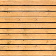Seamless pattern of brown wooden horizontal planks. Horizontal and vertical seamless light wood texture background