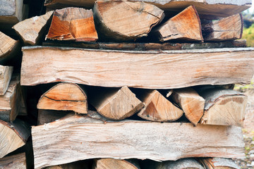 patterned wood warehouse