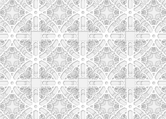 Grey Vintage pattern backgrounds for design.