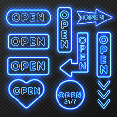 Neon Open Signs Collection