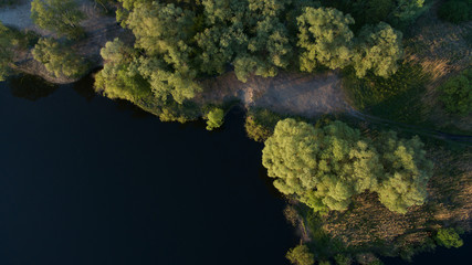 Beautiful landscape view from above