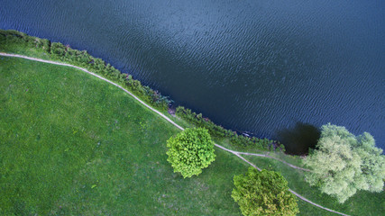 Beautiful landscape view from above
