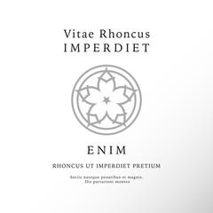 Vector logo design templates and emblems in trendy linear style