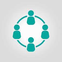 Communication concept. Social network single icon. Global technology. The network of social connections in the business.