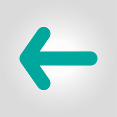 Arrow icon. Pointer direction for land navigation.