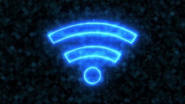 Animation Digital Glitch Error Wifi icon