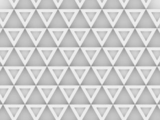 equilateral triangles - white abstract background