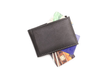 Wallet isolated on white background.