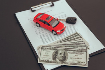 Rental Service Industry Leasing Contract Concept