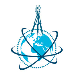 Geodesic device and globe symbol