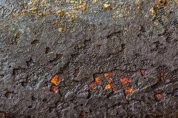 Abstract background - dirty metal frying pan texture