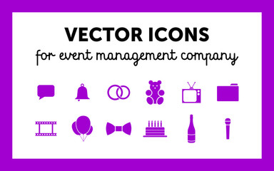 Badges for company on organization of events