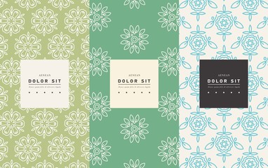 Vector set of packaging design templates