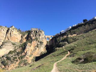 spain andalucia bride over mountains 