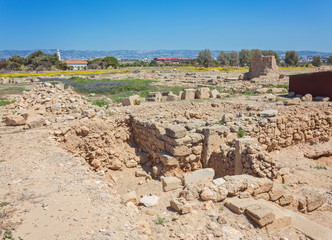 Fototapeta na wymiar Kato Paphos Archaeological Park, Cyprus.