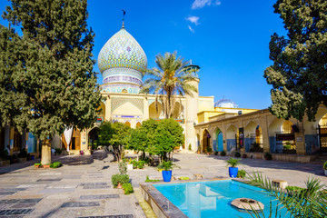 View over Ali Ibn Hamzeh Holly Shrine in Shiraz, Iran