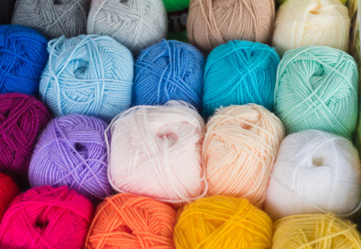 colorful whool balls