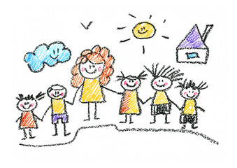 Kids drawing Back to school Children education, school, kindergarten Play Study Learn Boys and Girls