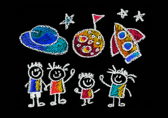 Kids drawing Children education, school, kindergarten Play Study Learn Boys and Girls