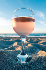 Sparkling Wine at the Beach