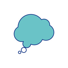 Obraz premium speech bubble icon over white background. vector illustration