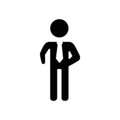 pictogram businessman icon over white background. vector illustration