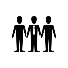 teamwork emblem icon over white background. vector illustration