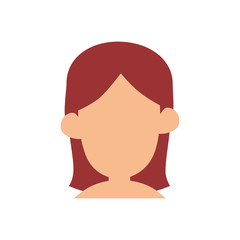 woman avatar icon over white background. colorful design. vector illustration