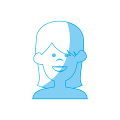 woman cartoon icon over white background. vector illustration