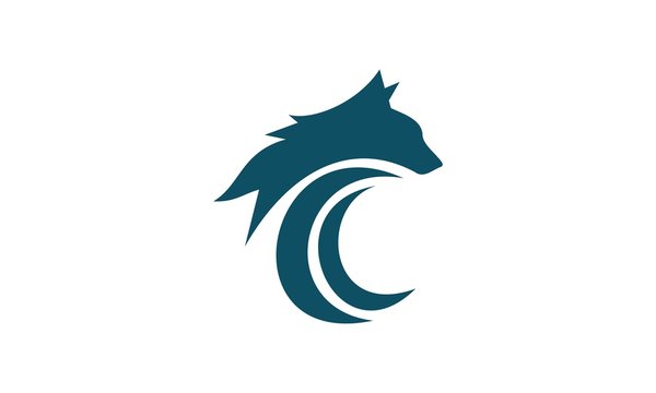 Wolf Head Logo Template 