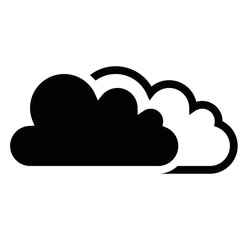 Fototapeta premium clouds icon over white background. vector illustration